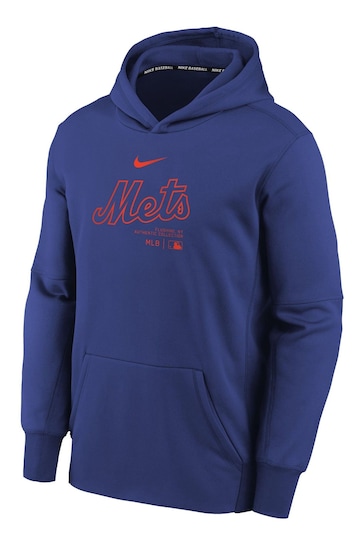 Fanatics Youth Blue New York Mets Practice Graphic Therma Hoodie