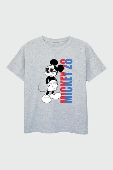 Brands In Grey Boys Mickey Mouse Gradient Mickey Heather Disney T-Shirt