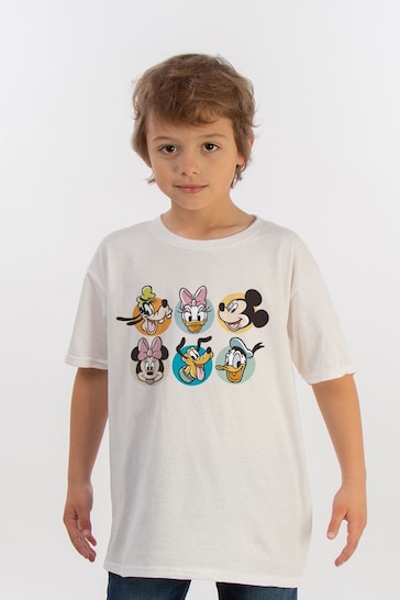 Brands In White Boys Mickey Mouse Gradient Mickey Heather Disney T-Shirt
