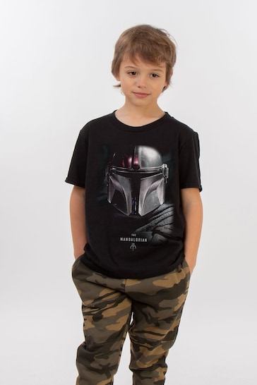 Brands In Black Boys Star Wars The Mandalorian Poster T-Shirt