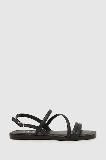 Schuh Tiffany Strappy Black Sandals