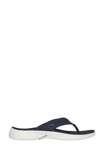 Skechers Navy Arch Fit Radiance Lure Sandals