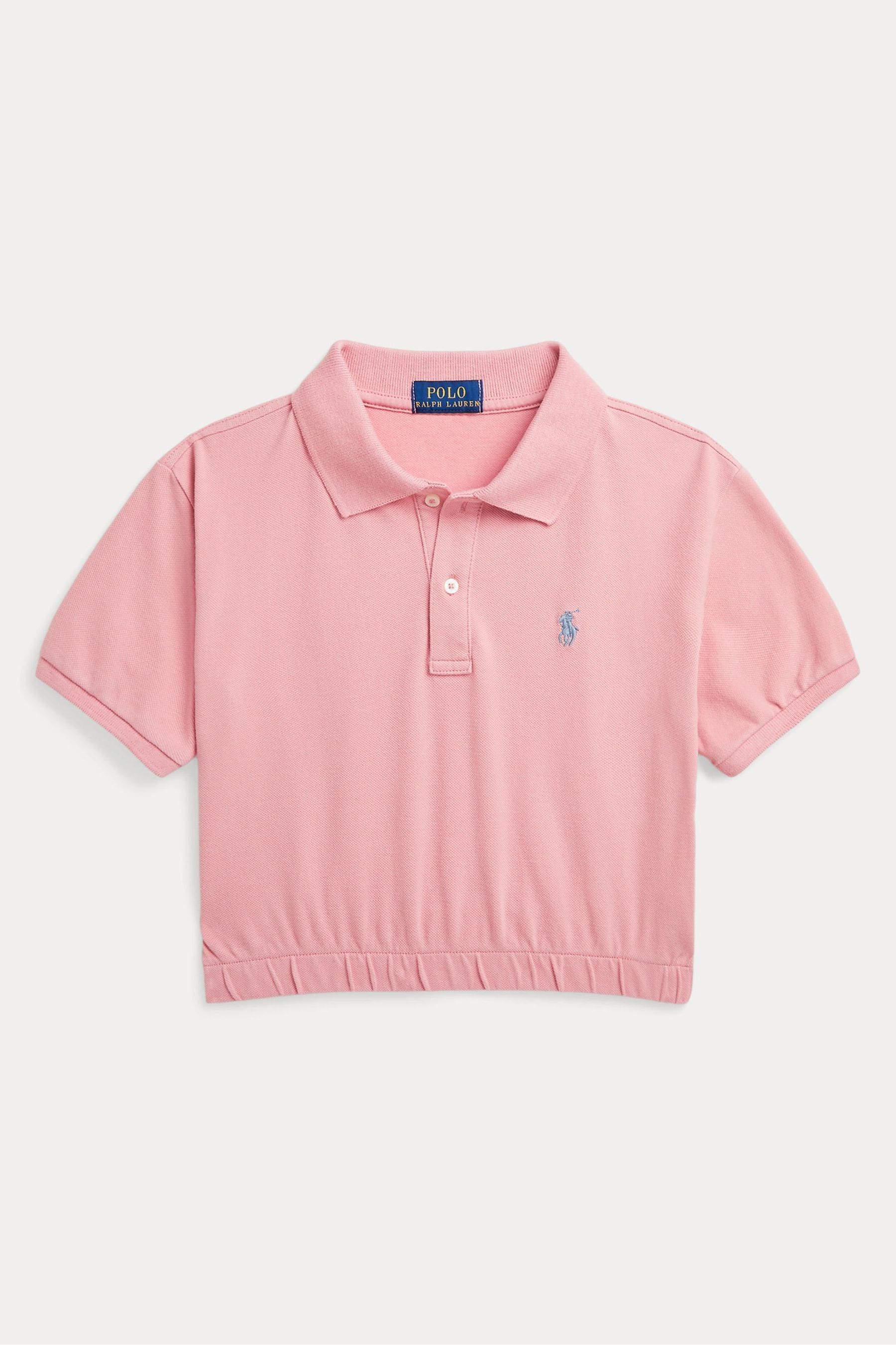 Childrens pink polo shirts top
