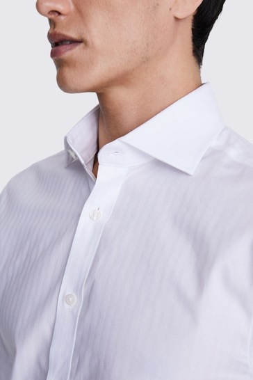 Self Stripe White Shirt