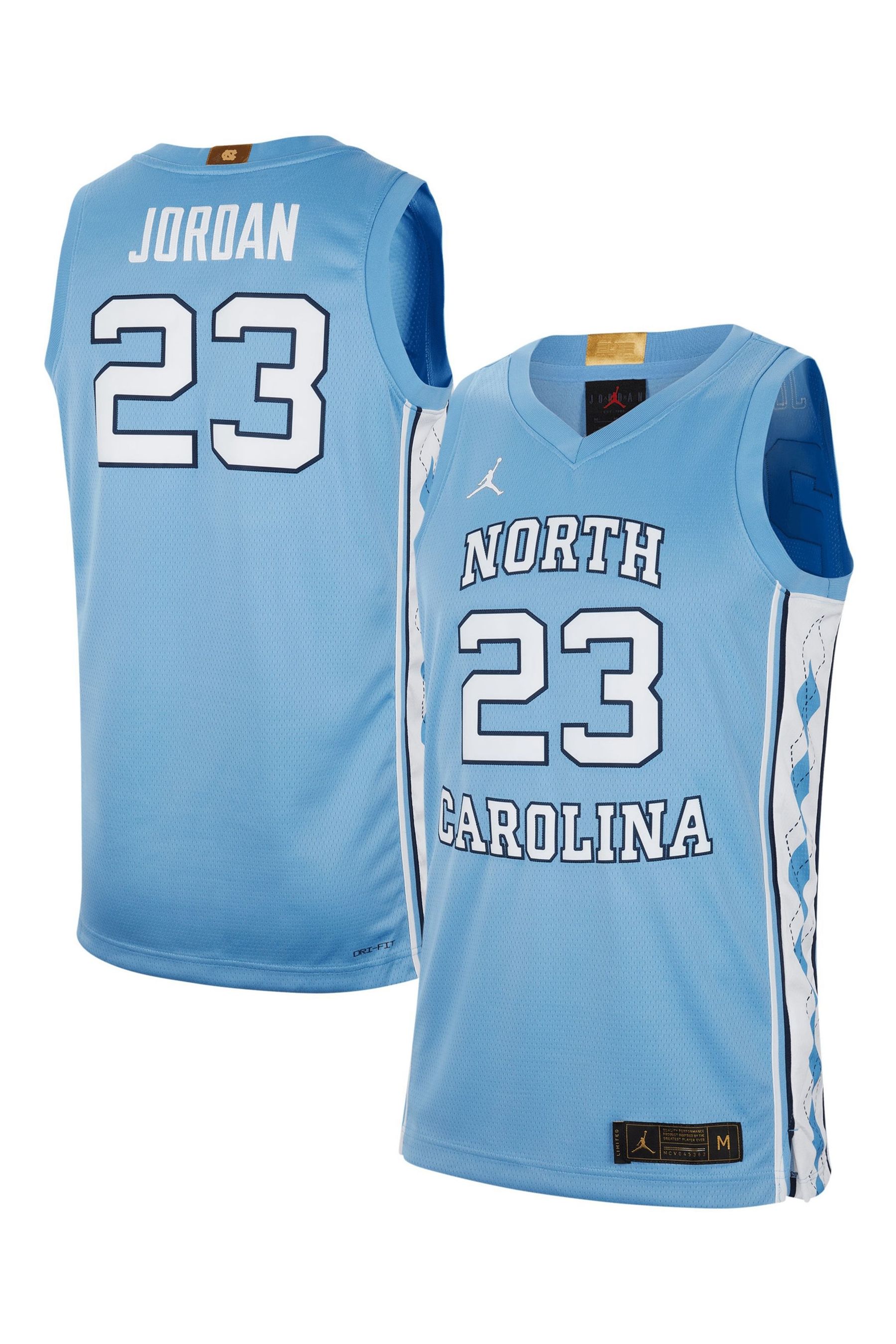 Carolina blue jordan shirt top