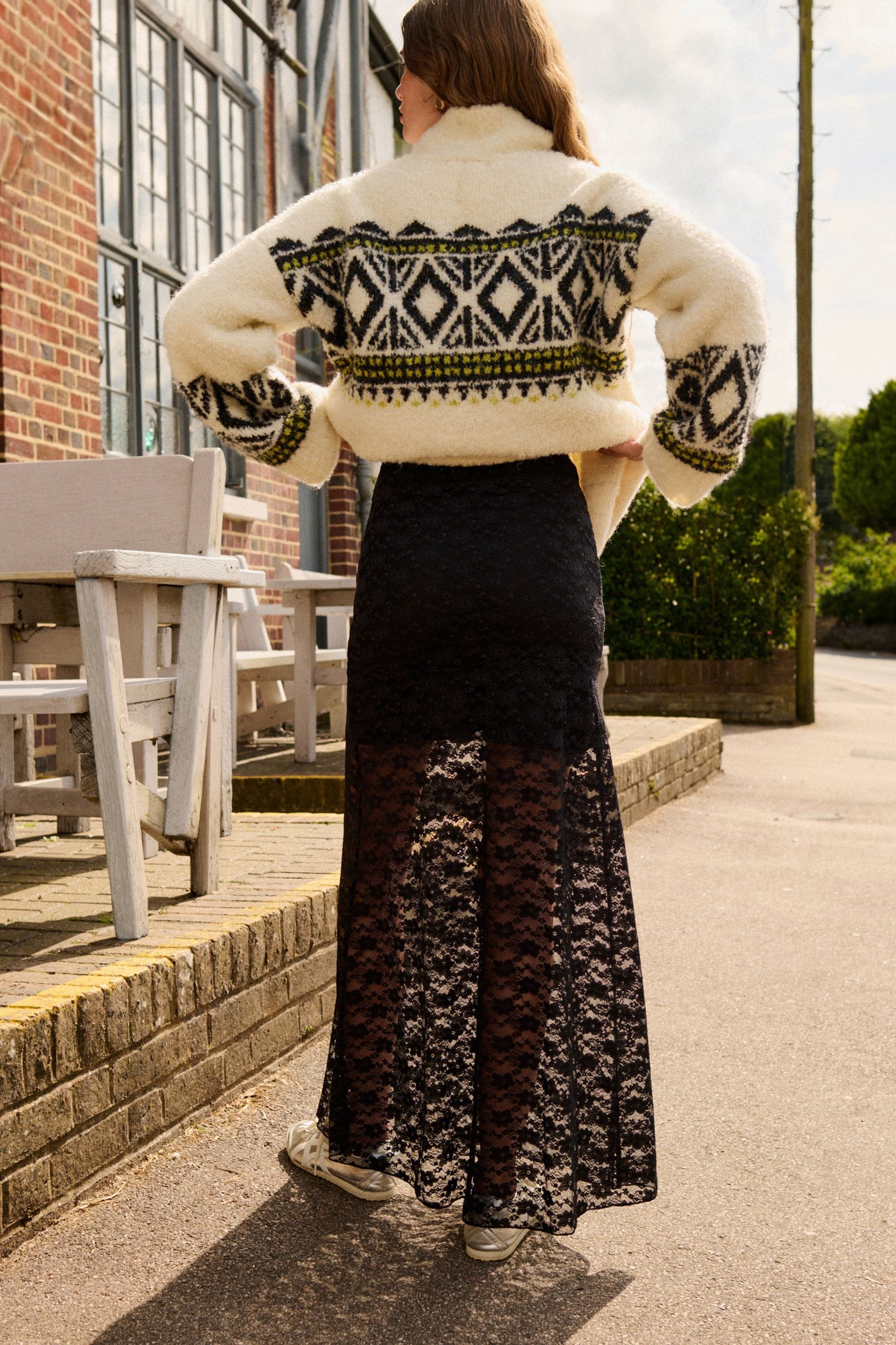 Buy Black Lace Maxi Skirt from the Next UK online shop