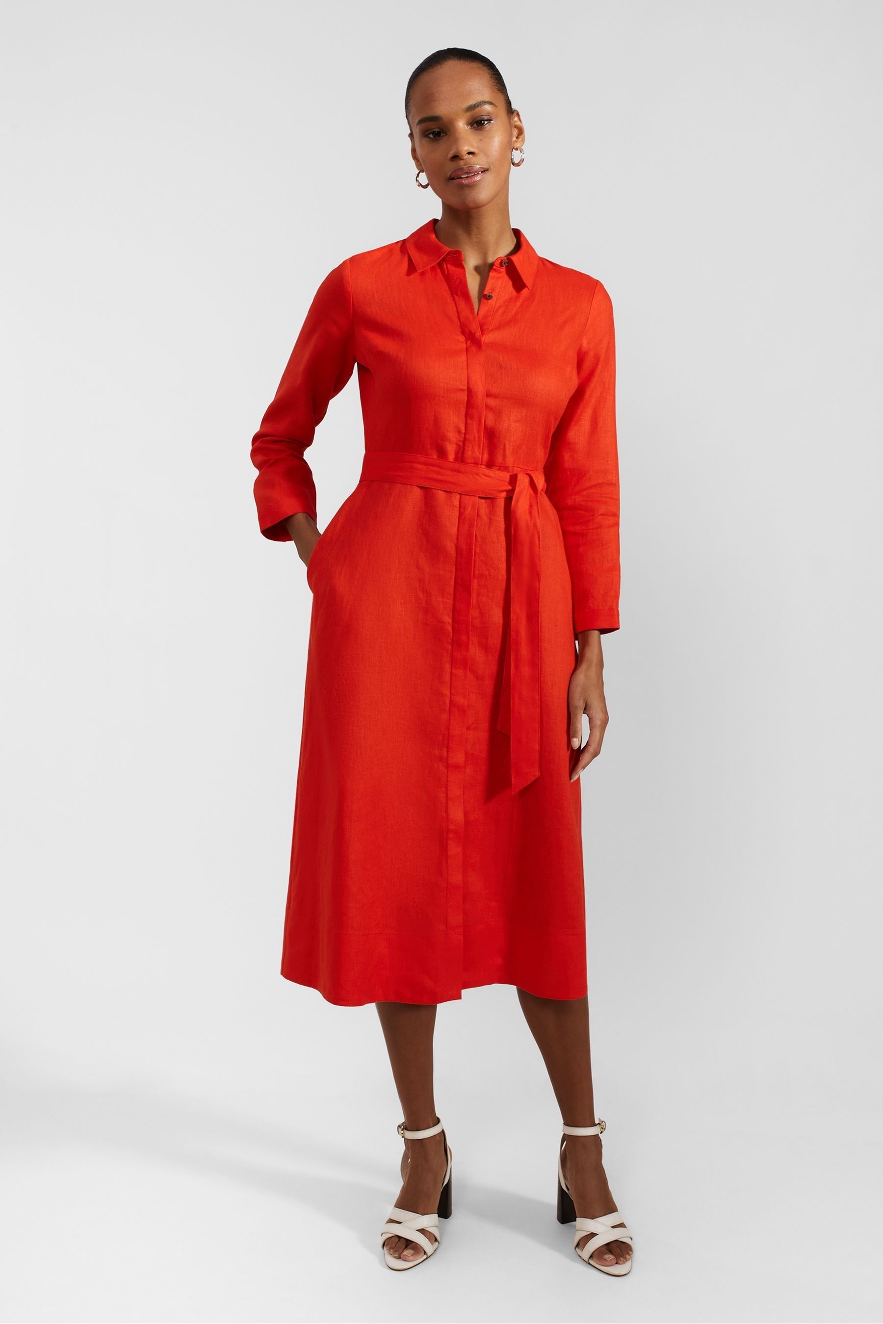 Hobbs orange dress clearance