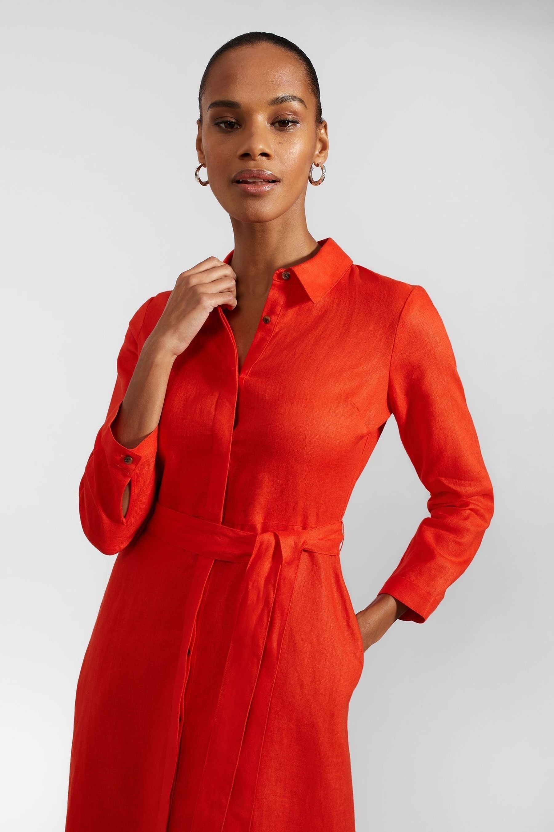 Hobbs linen dress best sale