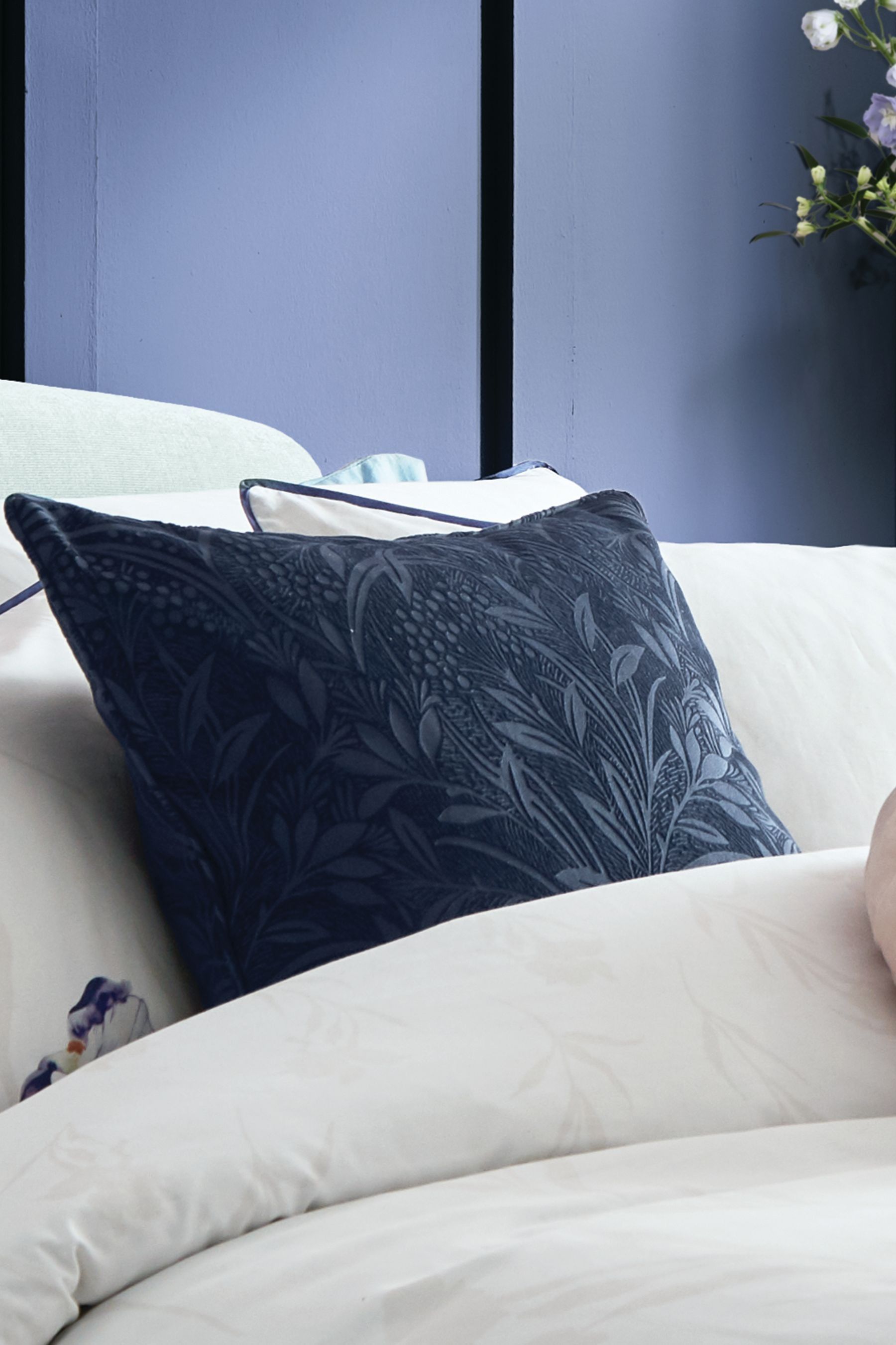 Laura ashley navy cushions top