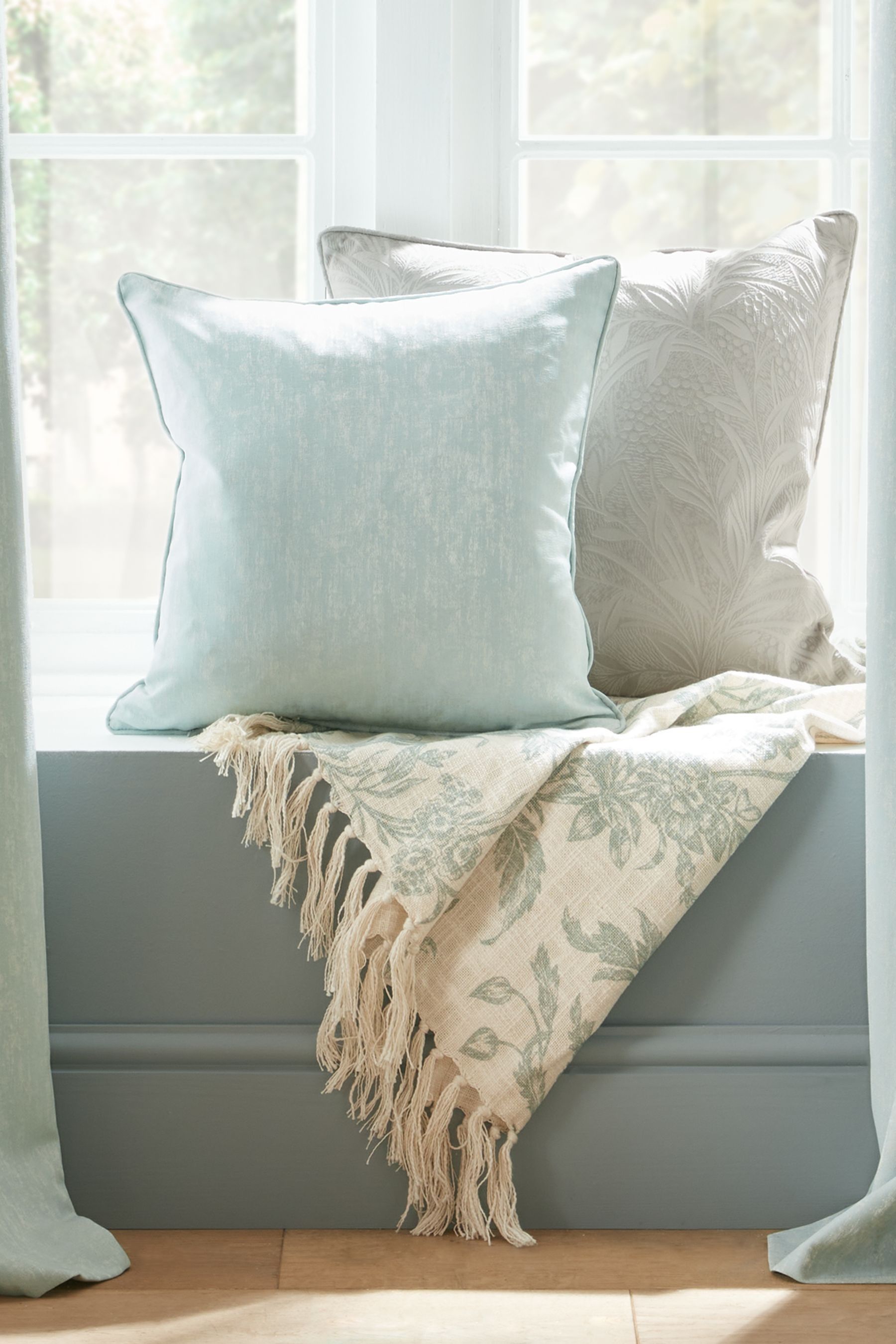 Duck egg fluffy cushions best sale