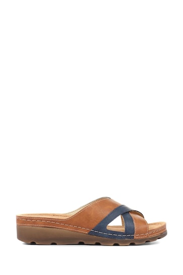 Pavers Crossover Mule Sandals