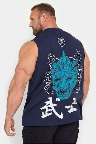 BadRhino Big & Tall Blue Samarai Muscle Vest