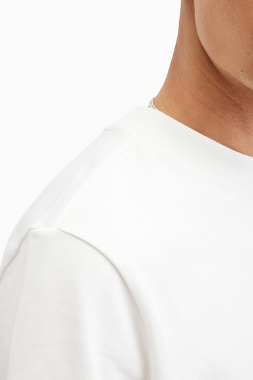 AllSaints White Nero Short Sleeve Crew T-Shirt