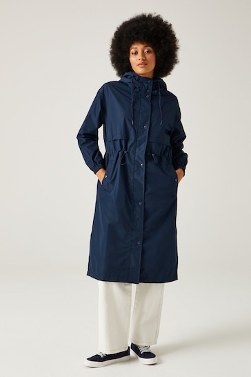 Regatta Blue Nerenda Mid Length Waterproof Jacket