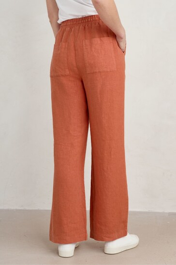 Seasalt Cornwall Orange Tide Flow Trousers