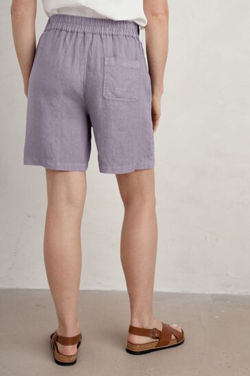 Seasalt Cornwall Purple Aviso Printed Shorts