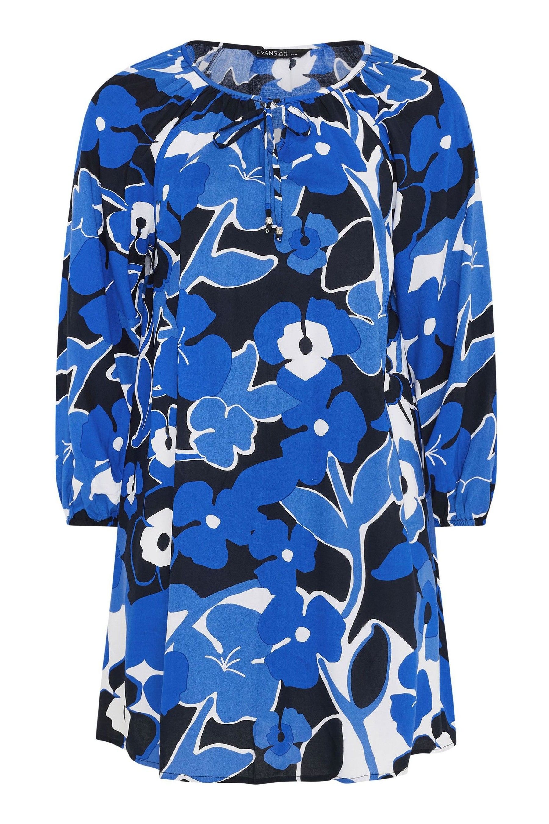 Buy Evans Curve Floral Print Tunic Dress from the Next UK online shop