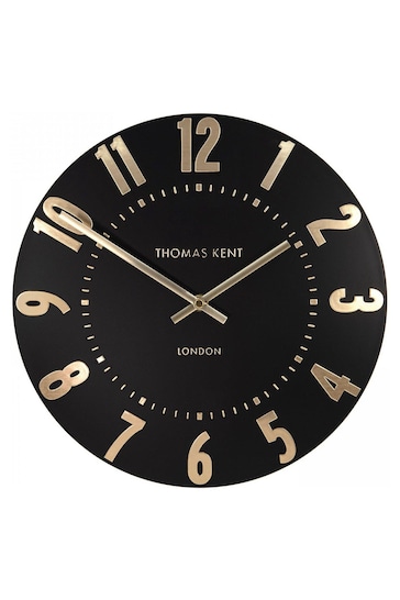 Thomas Kent Clocks Black 12" Mulberry Wall Clock