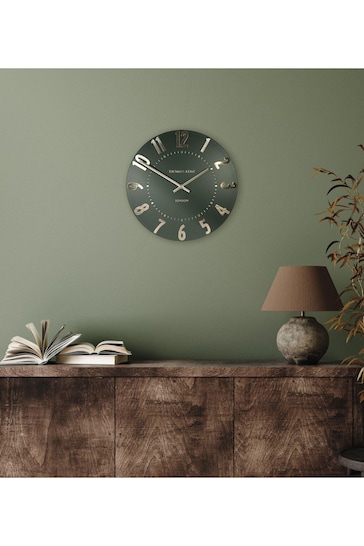 Thomas Kent Clocks Green 12" Mulberry Wall Clock