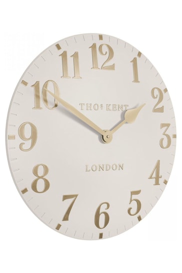 Thomas Kent Clocks Light Brown 12" Arabic Wall Clock