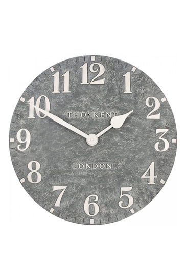 Thomas Kent Clocks Grey 20" Outdoor Arabic Wall Clock