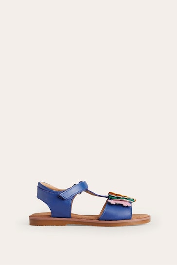 Boden Blue Fun Leather Sandals