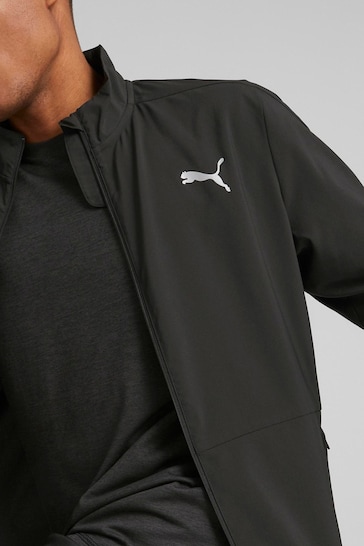 Puma Black Mens Run Favourite Woven Running Jacket
