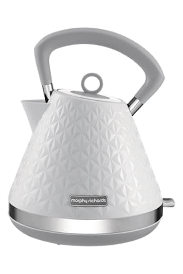 Morphy Richards White Vector Pyramid Kettle