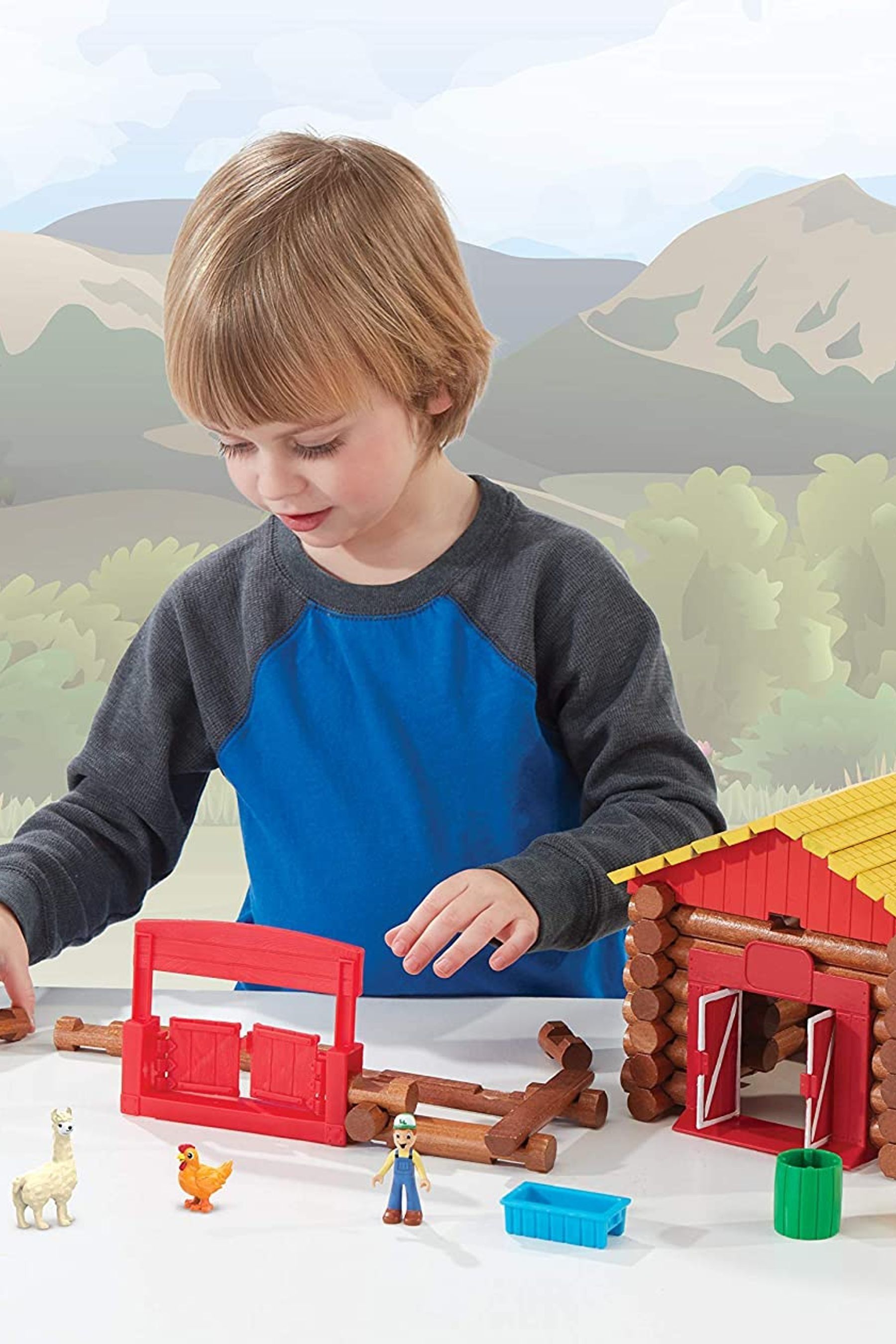 Buy Lincoln Logs Lincoln Logs Fun on the Farm 102 piece Building Set from the Next UK online shop