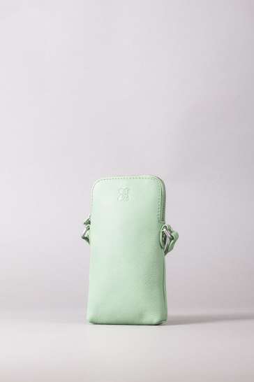 Lakeland Leather Green Coniston Leather Cross-Body Phone Pouch