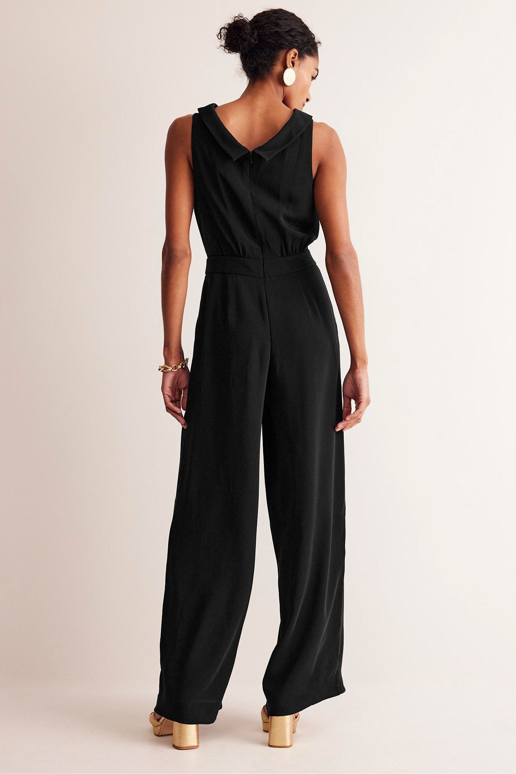 Boden Black Petite Clarissa Jumpsuit