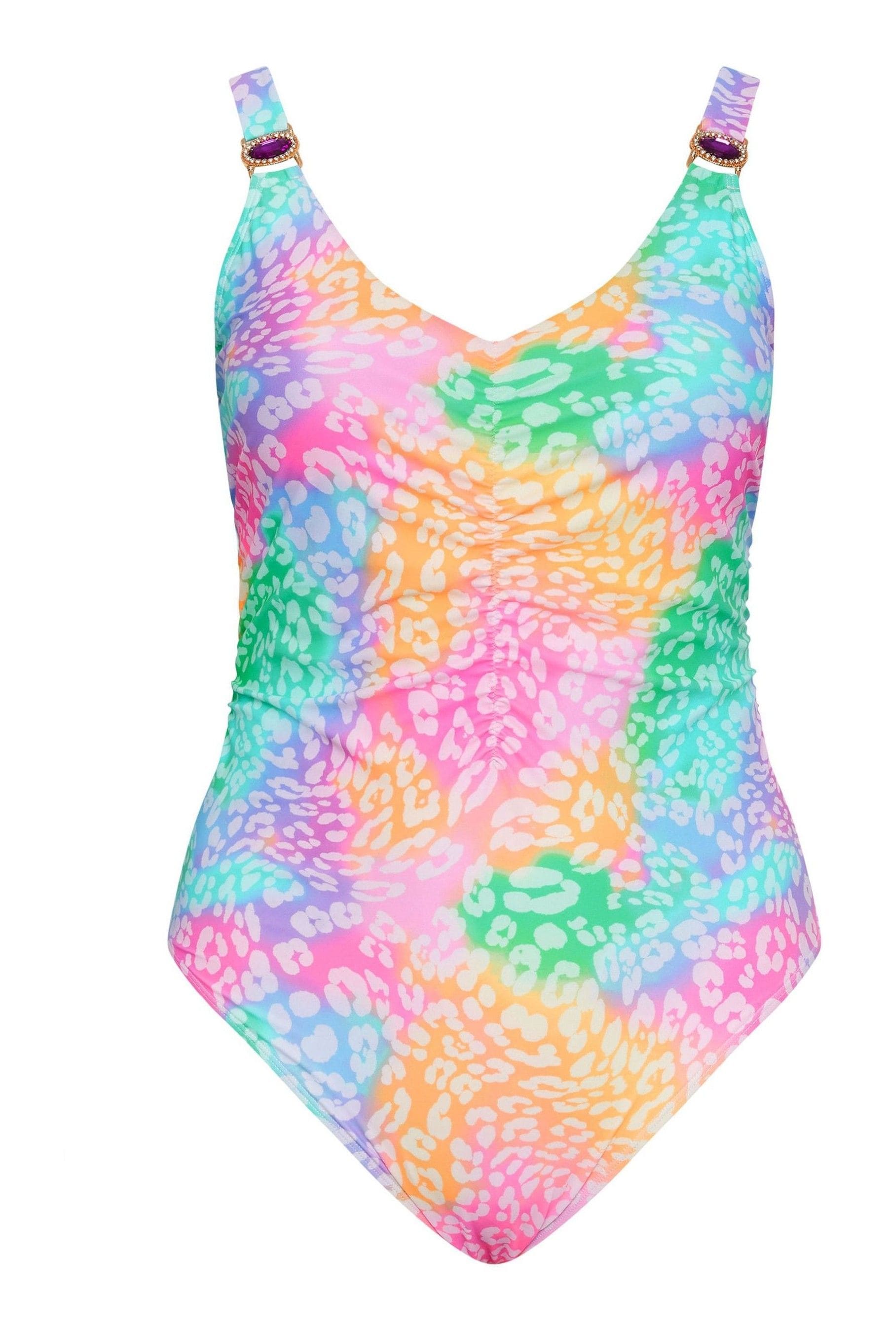 Rainbow tie dye swimsuit store