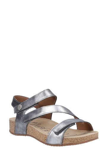 Josef Seibel Grey Tonga 25 Triple Strap Sandals