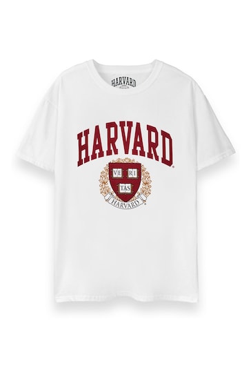 Vanilla Underground White Unisex Adults Harvard Licensed T-Shirt