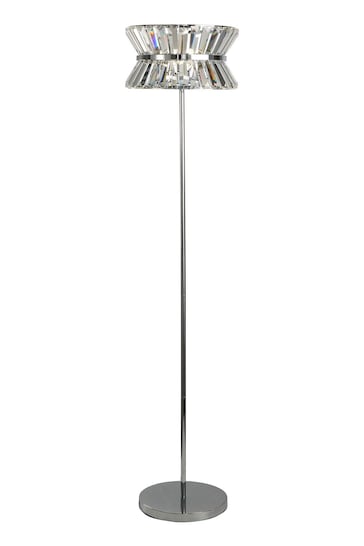 Searchlight Chrome Hourglass 3 Light Floor Lamp