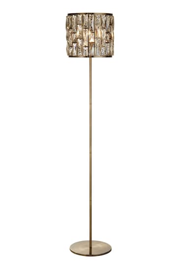Searchlight Antique Brass Luxe Floor Lamp