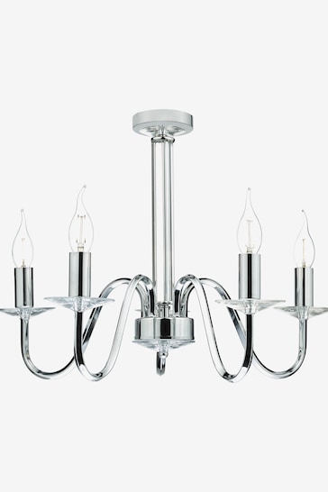 Dar Lighting Chrome Pique 5 Light Fitting