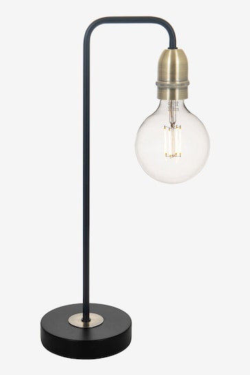 Dar Lighting Black Kiefer Table Lamp