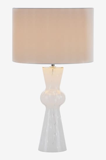 Dar Lighting White Rheneas Table Lamp