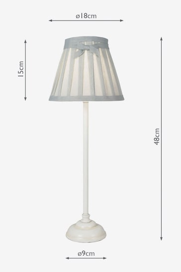 Dar Lighting White Grace Table Lamp