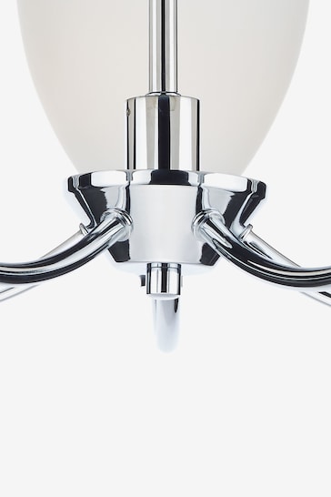 Dar Lighting Chrome Watson 5 Light Semi Flush Ceiling Light