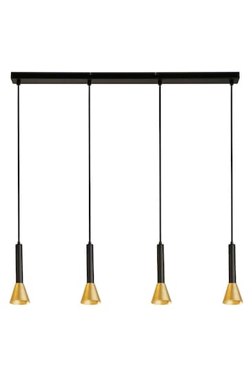 Searchlight Black Helenium 4 Light Bar Pendant Ceiling Light