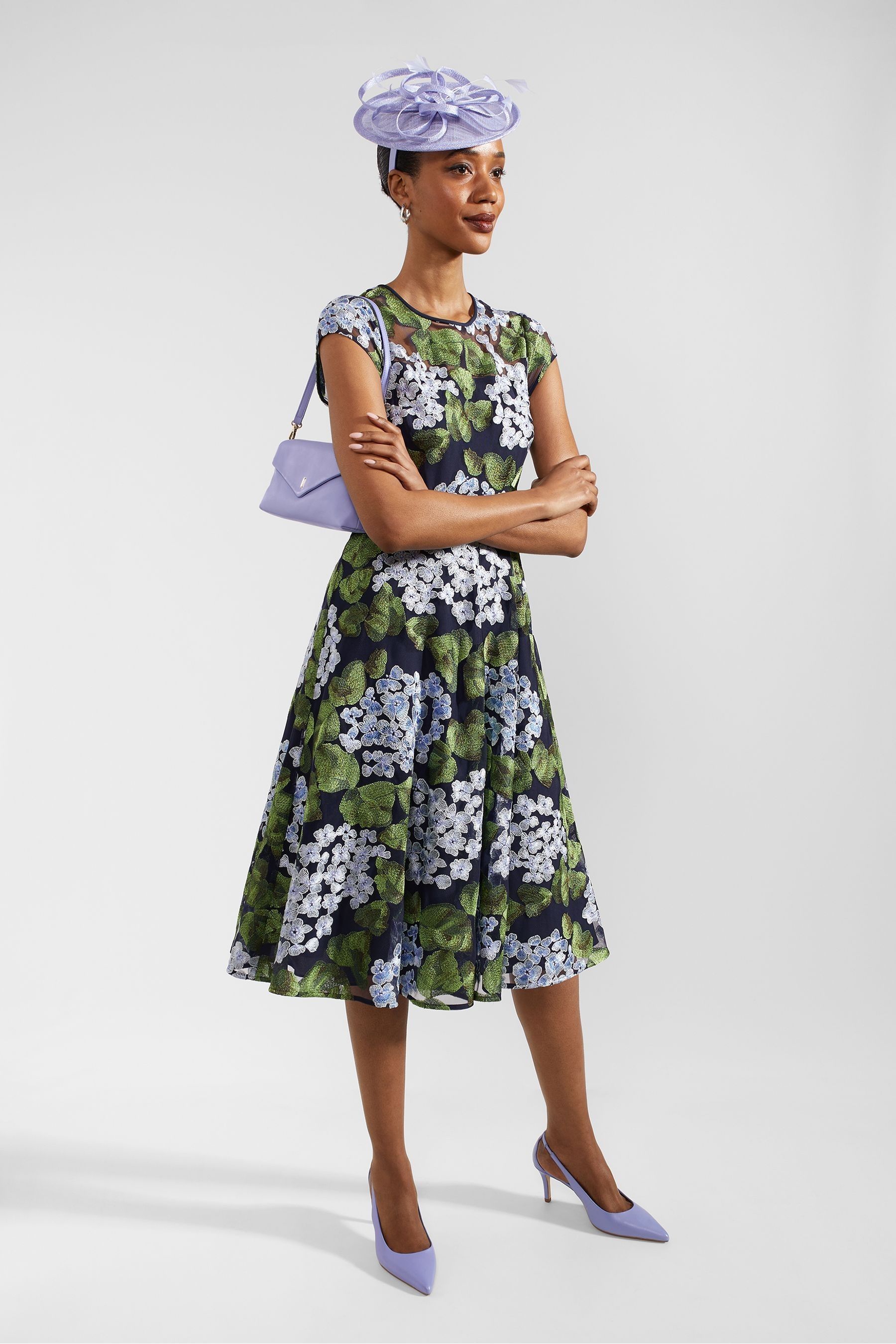 Buy Hobbs Blue Petite Tia Dress from the Next UK online shop