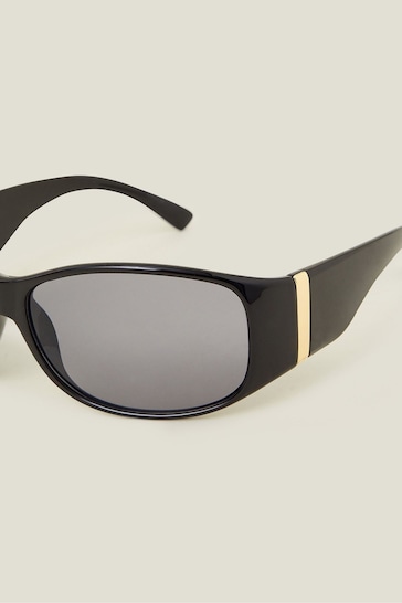 Accessorize Black Wrap Sunglasses
