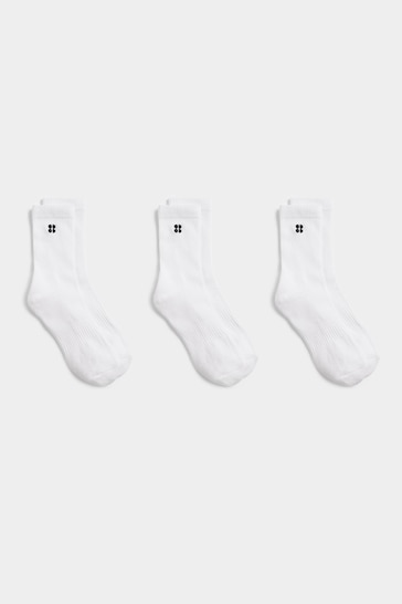 Sweaty Betty White Essentials Socks 3 Pack