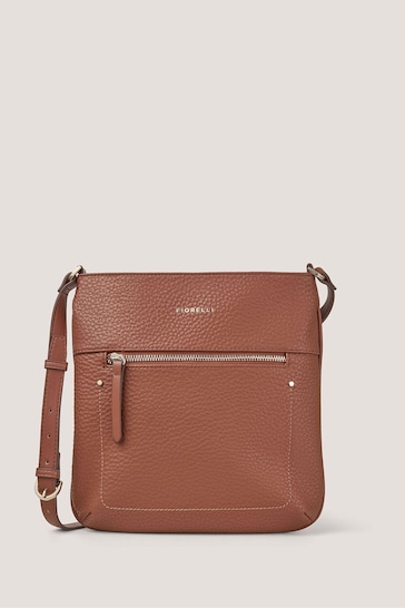 Fiorelli Grace Cross-Body Plain Brown Bag