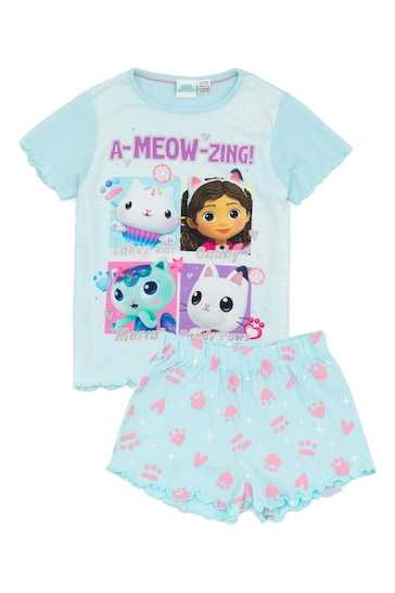 Vanilla Underground Blue Girls Gabbys Dollhouse Licensing Short Pyjamas