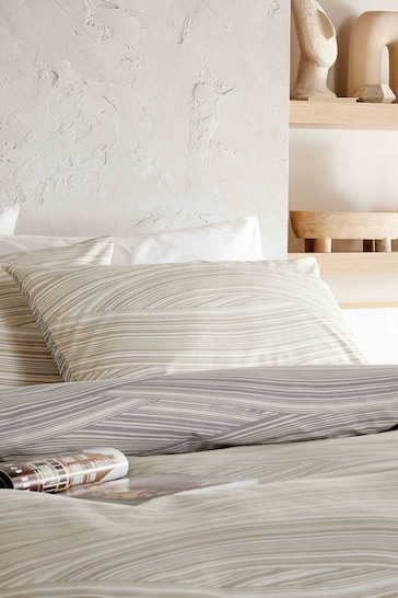 Vantona Grey/Natural Dunes Duvet Cover Set