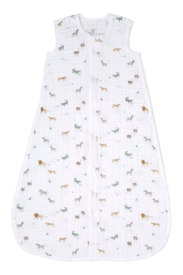 aden + anais Light Sleeping Bag 1.0 Tog Cotton Safari Dream 0-6 Months Muslins