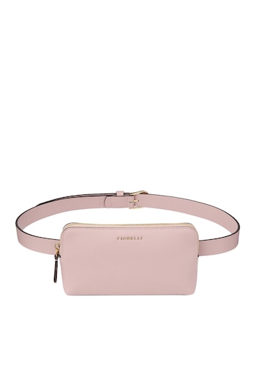 Fiorelli Pink Lottie Zip Top Belt Bag